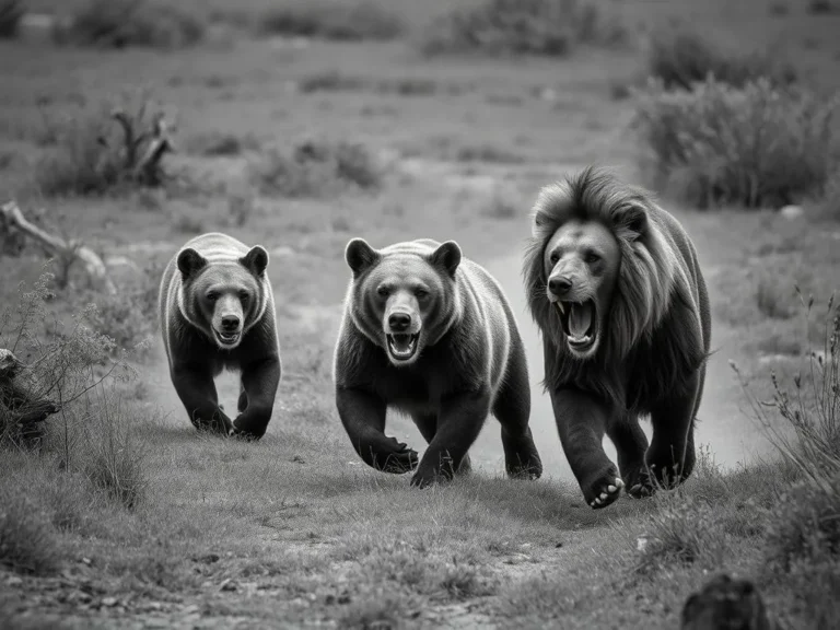 Bears Running Around Get Killed by a Lion Dream Meaning: Uncovering the Symbolic Significance