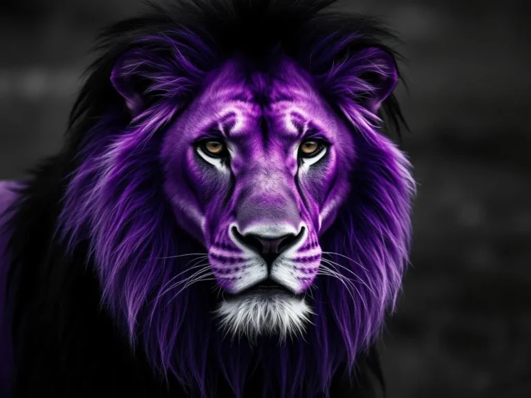 Purple Lion with Black Mane Dream Meaning: Uncovering the Symbolic Significance